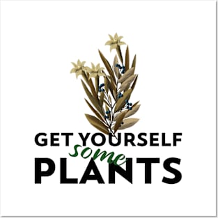 Plants Leaves Garden Branch Design Posters and Art